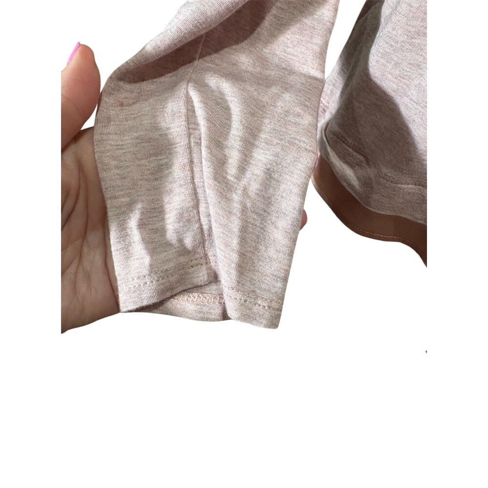 White House Black Market Top Womens XS Pink Orange Colorblock Long - Picture 3 of 8